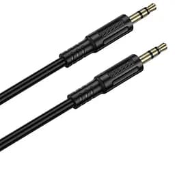 Аудіо кабель Aux Borofone BL25 Nice (1m) Black - мініатюра 3