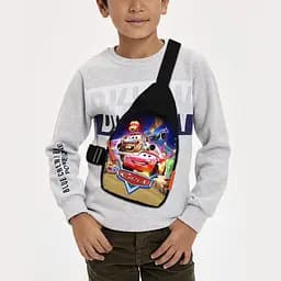 Сумка через плечо детская Тачки Молния Маккуин 29х17 см сумка слинг для мальчика (02214)