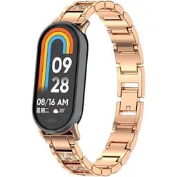 Ремінець DK CDK для Xiaomi Mi Smart Band 10 Metal Band Fitlink Diamond (016444) (rose gold)