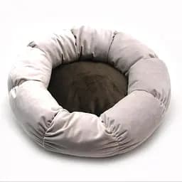 Лежак Zoo-hunt круглий для собак та котів Жасмин бежевий №1 43х13 см