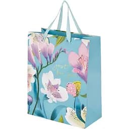 Пакет подарунковий Large Flowers 760301ML Блакитно-фіолетовий