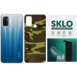 Защитная пленка SKLO Back тыл Camo для Oppo A11 Коричневый / Army Brown