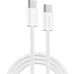 Кабель WUW-X200 Type-C to Type-C PD 60W белый