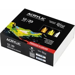 Набір акрилових фарб 12х20 мл в блістері Rosa Gallery