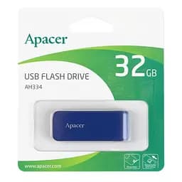 Флеш-накопичувач Apacer USB 2.0 AH334 32Gb блакитний - мініатюра 2