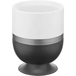 Цветочный горшок Alyaplastik Ribbon 1.6 л овальный антрацитово-белый (00-00020139)