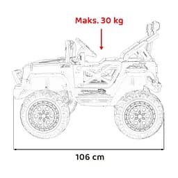 Електромобіль Ramiz OFF ROAD Speed ​​2х12 В,White (PA.HL598.BIA) - мініатюра 8