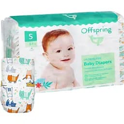 Подгузники Offspring Meow The Cat размер S (3-6 кг) 48 шт. (DP-OI-FAT-S48P-MTC)
