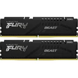 Модуль памяти для компьютера DDR5 32GB (2x16GB) 6000 MHz Beast Black EXPO Kingston Fury (ex.HyperX) (KF560C30BBEK2-32)