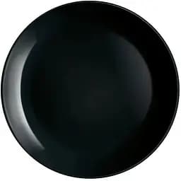 Тарілка обідня Luminarc кругла Diwali Black 25 см (P0867)