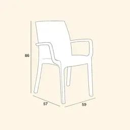 Стілець Bica Verona armchair сірий (9193.4) - мініатюра 4
