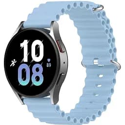 Браслет Samsung Galaxy Watch 6 Classic 43mm 6 Classic 47mm - блакитний ширина кріплення 20мм силікон Watchbands Hump (W34-943242342)