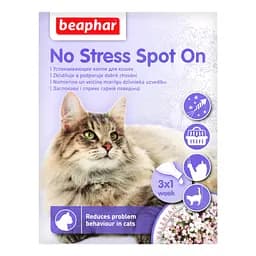 Заспокійливі краплі від стресу Beaphar No Stress Spot On для котів, 3 піпетки - мініатюра 2