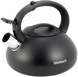 Чайник Happy Kettle з нержавіючої сталі зі свистком матовий Ofenbach 19.5 см kuh0006803
