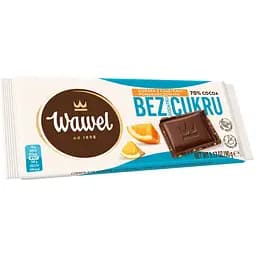 Шоколад чорний Wawel з апельсином 70% без цукру 90 г (915766) - мініатюра 3