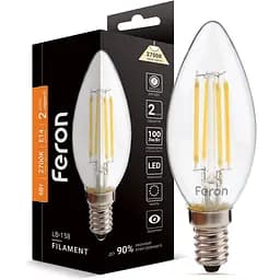Светодиодная лампа Feron LB-158 C37 230V 6W E14 2700K (25748)