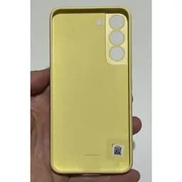 Оригінальний силіконовий чохол Silicone Cover для Samsung Galaxy S22 Yellow Black EF-PS901TYEGRU S901 - мініатюра 4