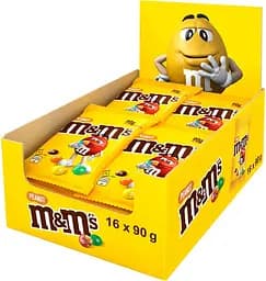Упаковка драже M&M's з арахісом 16 шт x 82 г