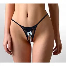 Еротичні жіночі трусики Art of Sex - KаRin Black розмір XS-M