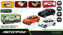 
Машинка металева Porsche Cayenne 1:24 АВТОПРОМ світло звук двері AP7733 - мініатюра 2