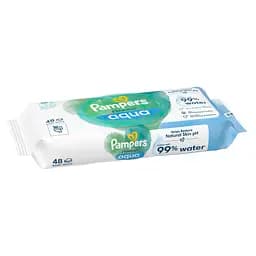Дитячі вологі серветки Pampers Harmonie Aqua 48 шт. - мініатюра 3
