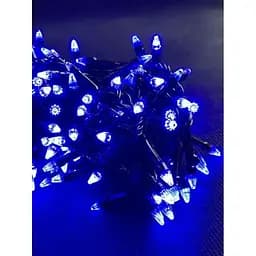 Новорічна LED гірлянда Конус 12 метрів 200 яскравих Синіх лампочок