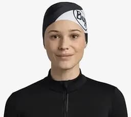 Пов'язка на голову Buff Tech Fleece Headband, Zesy Graphite Чорний-Білий - мініатюра 2