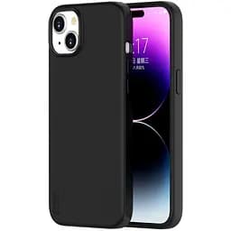 Чохол Vokamo MagSafe для iPhone 15 Plus рідкий силіконовий з магнітом Black