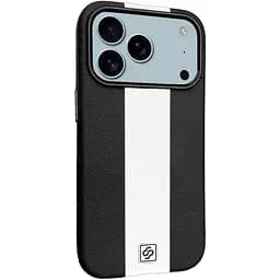 Чохол шкіряний Epik Rally with MagSafe для Apple iPhone 17 Pro Max 6.9" Black/White