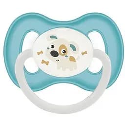 Силиконовая симметричная пустышка Canpol babies Bunny&Company 6-18 мес., бирюзовый (23/269_tur)