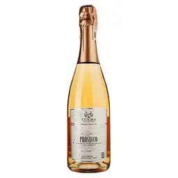 Вино игристое Fidora Rose prosecco zero organic, розовое, сухое, 12,5%, 0,75 л (860417)