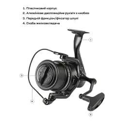 Котушка Brain Apex Carp Big Pit 8000 6+1BB - мініатюра 7