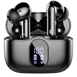 Бездротові навушники Btootos Bluetooth з 4 мікрофонами, світлодіодний дисплей живлення