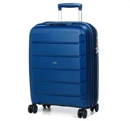 Валіза маленька S поліпропілен Airtex 646 45л 55×40×20см Темно-синій