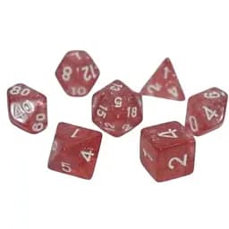 Набор кубиков Glitter 7 Dice Set - Coral , 7 шт. (g7dglit11)