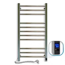 Электрический полотенцесушитель Navin Классик Квадро 500x1000 Sensor с таймером, левый 10-016153-5010, Хром, Левое, Электронный