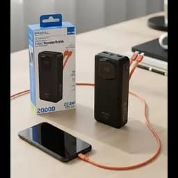 Зовнішній акумулятор Power bank ACL PW-140 20000 mAh PD22,2W+QC3.0 батарея швидке заряджання Чорний - мініатюра 4