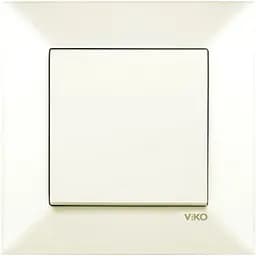 Вимикач одноклавішний VIKO Meridian кремовий (90970201-WH)