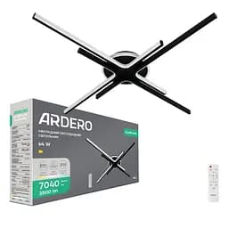 Світлодіодний накладний світильник Ardero AL6185-1ARD MILL 64Вт чорний