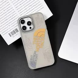 Чохол The North Face для iPhone 15 Pro Max - сірий матовий із принтованим логотипом - мініатюра 2