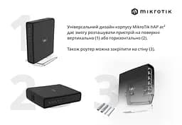 Бездротовий маршрутизатор Mikrotik hAP AC2 (RBD52G-5HACD2HND-TC) - мініатюра 8