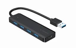 Хаб USB UHB-U3P4P-02 Black Gembird teh0023483