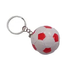 Брелок пластиковий 2569 Футбольний м'яч 4см (6909056025699) Червоний