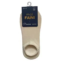 Носки мужские ультракороткие "Сеть" из индийского хлопка, бежевые 113021А 41-43