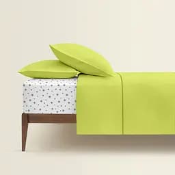 Комплект постільної білизни Cosas Lime CS8 Євро лайм (Ranfors70_Lime_El180x30-StarGrey_200) - мініатюра 2