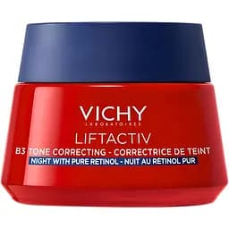 Нічний антивіковий крем Vichy Liftactiv В3 для корекції пігментних плям з ретинолом 50 мл