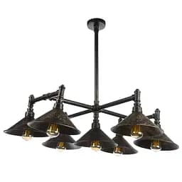 Люстра Brille потолочная лофт E27 60W BK (BL-296C/7)