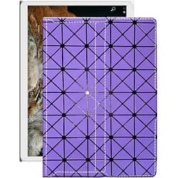 Чохол StatusCASE з екошкіри для планшету Asus Z101 (Китай) Фіолетовий ромб