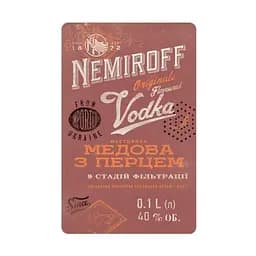 Настоянка Nemiroff Originals Українська медова з перцем, 40%, 0,1 л (887821) - мініатюра 4