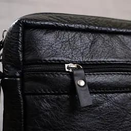 Елітна шкіряна чоловіча сумка SHVIGEL 00791 чорна - мініатюра 10